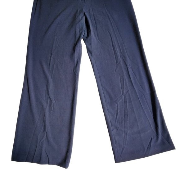 Coldwater Creek blue Willow Wide Leg Trouser Dress pants sz 14 MISSES - Picture 5 of 12
